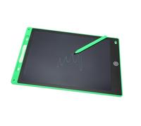 Generic Writing Tablet, Lock Function One Touch Erase Doodle Pad Drawing Board Reusable 12 Inch Color Screen Improve Concentration Safe for Girls Boys for Learning (Green)