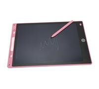Generic Writing Tablet, Lock Function One Touch Erase Doodle Pad Drawing Board Reusable 12 Inch Color Screen Improve Concentration Safe for Girls Boys for Learning (Roseate)