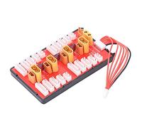 Generic XT60+XT30 2 in 1 Durable Parallel Charging Board for RC Models Supports 4 Packs 2S-6S Lipo Battery