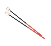 Generic Xylophone Mallets 2pcs Percussion Instrument Accessories with Carbon Fiber and Cotton Thread for Fuller Sound and Comfortable Feel, White Head Red Thread Marimba Sticks for Adult