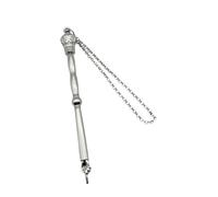 Generic Yad Torah Pointer, Bible Reading Tool with Charm, Portable Pointer for Jewish Bar Mitzvah, Birthday and Fireplace, Silver Crown Head