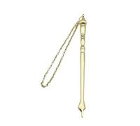Generic Yad Torah Pointer, Bible Reading Tool with Charm, Portable Pointer for Jewish Bar Mitzvah, Birthday and Fireplace, Golden Onion Head