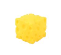 Generic Yellow Cheese Squishy, Squishys Sensory Toy, Cheeses Realistic Design Stress Ball Sensory Fidget Toy, Slow-Rebound Shapeable Squeeze Ball, Relieves Stress for Kids and Adult 03-Yellow 7CM