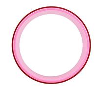 Generic Yoga Wheel, Plastic Foam Yoga Roller Wheel 31 X 12.5cm, 150kg Load Support, Foam Covered for Ab Back Leg Stretching and Indoor Fitness for Adults (Pink)