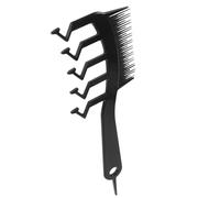 Generic Z Shape Wide Tooth Comb Cutting Comb 7.27x2.55x0.08in Ergonomic Design Tpee Material Sturdy Styling Tool for Barbershop and Home Use