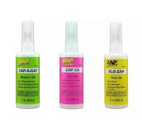 Generic ZAP-A-Gap PT01 PT07 PT33 Thin Medium Thick CA Adhesive Glue Rubber Plastics 2oz COMBO PACK