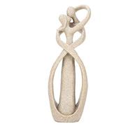 Genericer Sandstone Statue，Handmade Sandstone Kiss Lovers Couple Statue Sculpture Carved Figurine Art Craft Decoration Statues