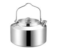 Genérico 1.8L Open Fire Kettle - Open Fire Kettle | Quick Heating Outdoor Water Boiler Portable Fire Pit Coffee Kettle Travel Pot With Ring Design