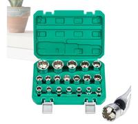 Generico 12 Teeth Socket Set - Alloy Steel 8 - 32 mm - 12 Point Socket Set for Automotive Repair, for Professional Mechanics Technicians Industrial Maintenance Garage Home