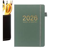 Generico 2026 Planner - 8.46 x 6.1 x 0.47 Inches A5 Academic Notebook | Portable Calendar Planner for Kids Adults Travel College Graduation Home Business Workplace School Study Meeting