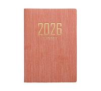 Generico 2026 Small Diary - A7 10.6 x 7.8 cm Pocket Calendar Notebook with Faux Leather Cover Diary 365 Days Paper Schedule Organizer | Agenda Notes Budget Management