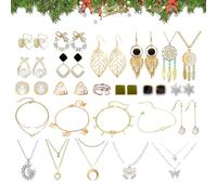 Generico - 24 Elegant Creation | Countdown Calendar Christmas Bracelets, for Home, Travel, Commuting, School Party, Children Boys Adults Girls