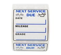 Generico 250 Sheets of Service Stickers for Car Hunters | 250 Sheets of Service Stickers for Car Hunters | 2 x 2 Inch Automatic Service Labels