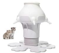 Generico 300ml Silicone Puppy Milk Feeder Feeder for Puppy Kitten Rabbit Dog Cat (White)