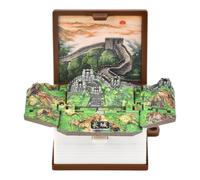 Genérico 3D Book Keychain for Backpack,3D Folding Book Keychain,Foldable Landscape Pendant | Decorative with Smooth Edges for Backpacks, Car Keys, Handbags, Mobile Phones