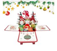 Generico 3D Card - 3D Greeting Card Christmas Tree With And Music | Centerpiece, Decoration For Exhibition | Winter Party Colonial House