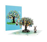 Genérico 3D Easter Card - Easter Keepsake with Egg and Bunny in 3D - Thank You Card for the - for Friends, Family, Wife, Husband, Girlfriend, Mother, Father and Teachers