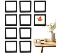 Genérico 3D Floating Jewelry Box, 3D Floating Display Case, Storage Box, 10pcs Display Box | Home Sample Holder, PE Film Holder for Gemstone, Ring