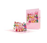 Generico 3D Geburtstagskarte | 3D Frühlings-Eier Und -Figuren Aus Papier Als Andenken,Herzliche Ostergrußkarte Für Ostern,Für Lehrer Freunde Familie Partner Mutter Vater