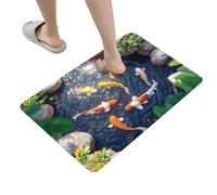 Generico 3D Hole Illusion Mat, Non-Slip Decoration for Pond with Colourful Fish - 3D Optical Effect Rugs | for Parties Birthday Halloween Holidays New Year Entrance Hall Bedroom