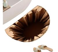 Genérico 3D Illusion Rug - Soft Washable Non-Slip Home Decor, 3D Hole Optical Illusion Bathroom Mat for Bedroom Bathroom Kitchen Entrance Office Hotel Shop and Home