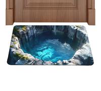 Genérico 3D Optical Illusion Effect Rugs | Decorative Doormat Aesthetic Non-Slip with Visual Trap | 3D Carpets | for Indoor Halloween Decor Entryway Kitchen Bathroom and Porch