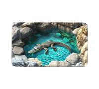 Generico 3D Optical Illusion Rug - Non-Slip Trap Effect Doormat | Modern 3D Rugs - For Entrance Decoration for the Bathroom, Indoor, Halloween and Porch