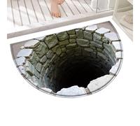 Genérico 3D Optical Illusion Rug | Soft Washable and Absorbent Area Rug with Three-Dimensional Effect Area Rug for Bedroom Living Room Kitchen Entrance Front Door Indoor Outdoor Office