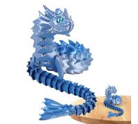 Genérico 3D Printed Sea Dragon Figure - Handmade Articulated Gift Decoration | Creative Water Dragon Toy Car Display Sculpture Collectible Fidget Play Desk Shelf