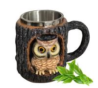 Generico 3D Tree Hole 11 Oz, Novelty for Animal Glasses | Reusable Coffee Container for Morning Routine Personal Collection Men Women Work Relaxing Moments