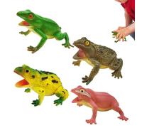 Generico 4-Piece Realistic Animal Toy Frogs