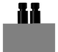 Generico 4 Pieces Threaded 2BA Black for Weight Adjustment - Precision Tool for Weight Adjustment Training Amateur Competitions Adults Club