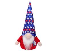 Generico 4th of July, Faceless Doll, 4th of July - Rudolph Plush Rustic Faceless Patriotic Party Decorations for American Veteran Presidents Memorial