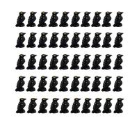 Generico 50 Halloween Miniature Crows - Spooky Resin Decoration - Disturbing Fake Raven Props | Haunted Houses, Gothic Party Supplies