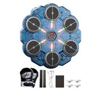 Generico 9 Speed Wall Mounted Punch Trainer | Boxing Training Equipment with LED Light | Home Training Indoor Fitness Adults and Youth