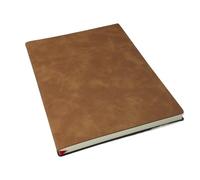 Genérico A5 Leather Book Skin Feeling Fashion Notepad Diary Learning Notebook Business Office Notebooks And Journals Note(A5 brown)