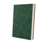 Genérico A5 Leather Book Skin Feeling Fashion Notepad Diary Learning Notebook Business Office Notebooks And Journals Note(A5 Green)