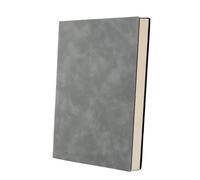 Genérico A5 Leather Book Skin Feeling Fashion Notepad Diary Learning Notebook Business Office Notebooks And Journals Note(A5 light gray)