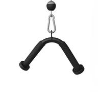 Generico Accessoire pour Machine À Poulies | Poignée V pour Triceps - Barre De Traction Musculation pour Dos, Biceps, Épaules, Hommes Femmes | Entraînement Salle De Sport Et À Domicile