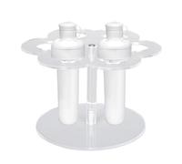 Generico Acrylic Cartridge Organizer - Clear Round Rack, Holder 15.5 x 12.4 cm, Display, Sturdy Transparent Frame | Modern Storage Solution for the Corner Cuci