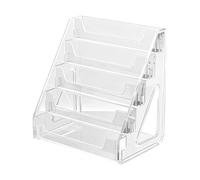 Genérico Acrylic Collection Card Display Stand 5 Tiers Clear Rack Collectible Postcards for Collectibles on Desk, Stand, Home and Table