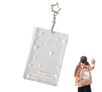 Generico Acrylic K-pop Photocard Holder, Cute Pendant Keychain Holder, Customizable Photocard Holder, Hard Card Protector Case for Meal Cards, Bus Cards, Photos, Student Card and Badge Holder,