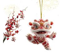 Genérico Acrylic Lion - 2d Chinese Pendant, Decorative Plan, Cultural Display | Elegant Indoor Outdoor Seasonal Accent For Home Balcony Wall Tapestry P