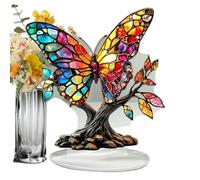 Generico Acrylic Statue, Flat Acrylic Decorations for the Home | Home Decoration with Base for Aviary Apartment Window Kitchen Indoor Entrance Living Room Garden Party Shelf