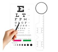 Generico Acuity Chart - Wall Poster for Testing, Red Green Stripes, Standard Measuring Tool | Children Children Students Adults Home School Study Room Living Room