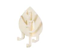 Generico Adhesive Hooks | Leaf Shape Strong Adhesive Resistant - Hook Without Holes | for Hats Keys Jackets Scarves Bags Handbags Entrance Room Bathroom