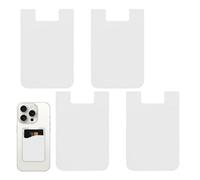 Generico Adhesive Phone Card Holder, Adhesive Wallet Pocket, Strong Grip for Smartphone Case, Convenient Mobile Phone Organizer, Practical Choice, Suitable for Women, Men, white, Fare riferimento