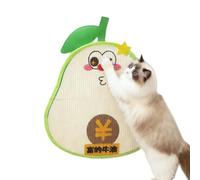 Generico Adhesive Scratcher for Cats | Avocado Shaped Self Adhesive Scratching Post - Vertical Scratching Post for Cats, for Indoor Puppies for Sofas for Bedrooms, for Home Furniture