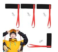 Genérico Adjustable Straps for Ski Gloves, Wrist Straps for Ski Gloves | for Wrist with Support, 4 Sports Straps, Lanyard for Snowboard, Co