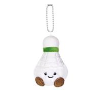 Genérico Adorable Plush Keychain - Cute Badminton Plush Ornament | Small Soft Cartoon Keychain for Sports Fans Children